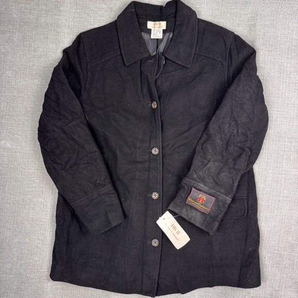 Harvé Benard Jackets & Blazers - Vintage HB II Harvé Benard Women Black Wool Cashmere Coat NWT 16